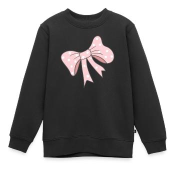 arc rose - Sweat Premium enfant bio - noir - Devant - AI Model Kid Female (0cm)