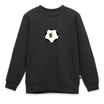 Algérie Équipe nationale de football Nation Team - Sweat Premium enfant bio - noir - Devant - AI Model Kid Female (0cm)