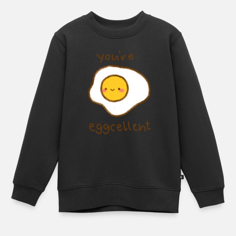 you ´re eggcellent - Kinder Premium Organic Sweatshirt - Schwarz