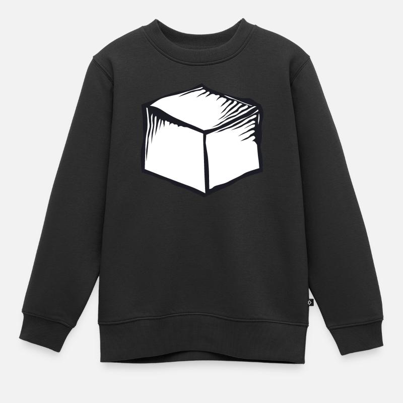 Karton Karton Kasse - Kinder Premium Organic Sweatshirt - Schwarz