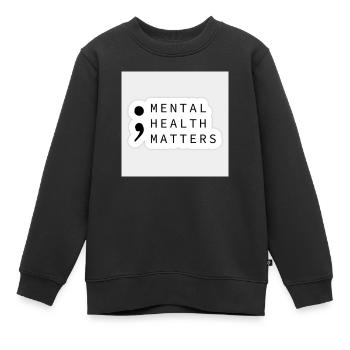 Mental Health Awareness - Kinder Premium Organic Sweatshirt - Schwarz - Vorne - AI Model Kid Female (0cm)