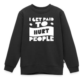 Physio - Kinder Premium Organic Sweatshirt - Schwarz - Vorne - AI Model Kid Female (0cm)