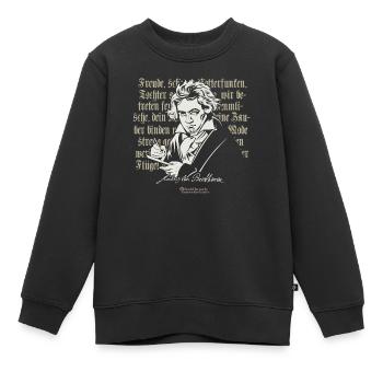 Beethoven 9. Symphonie Ode an die Freude - Kinder Premium Organic Sweatshirt - Schwarz - Vorne - AI Model Kid Female (0cm)