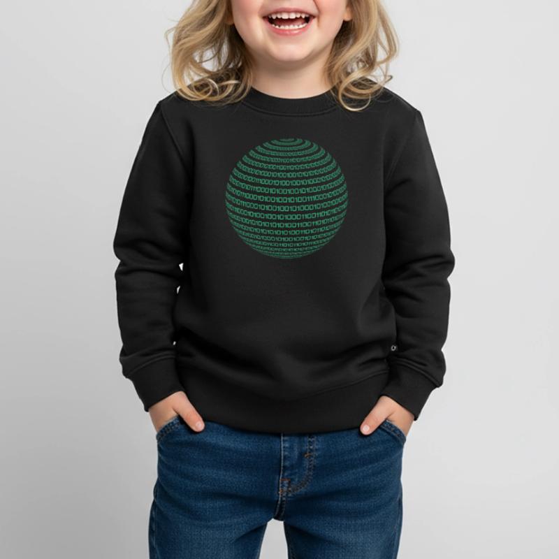 Binärcode Code Informatik Nerd Student Geschenk Kinder Premium Organic Sweatshirt