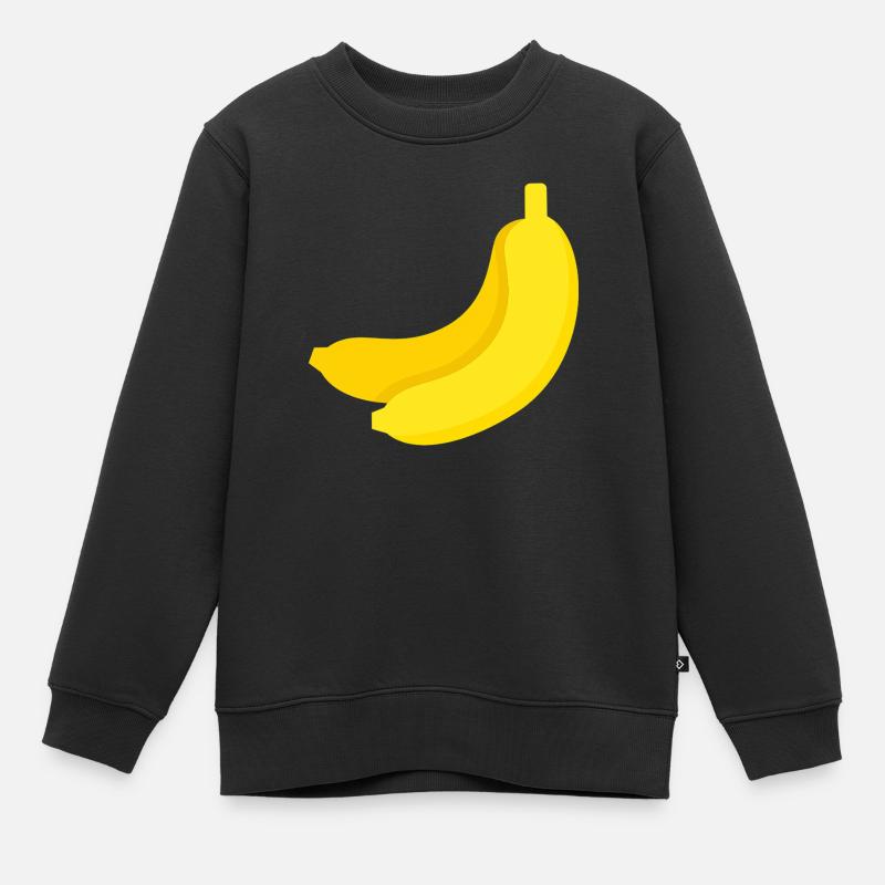 banana - Kids Premium Organic Sweatshirt - black