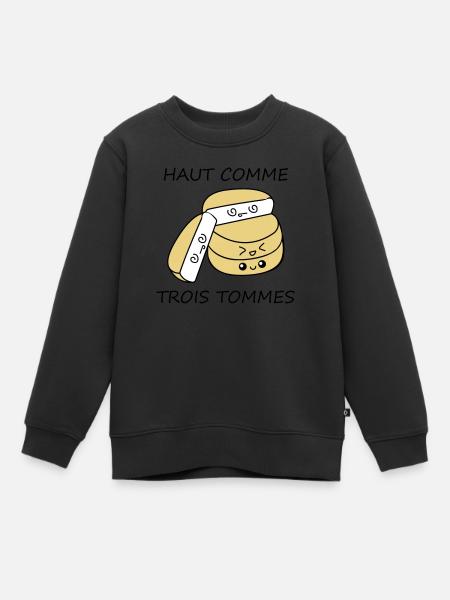 Haut comme trois tommes - Sweat Premium enfant bio - noir