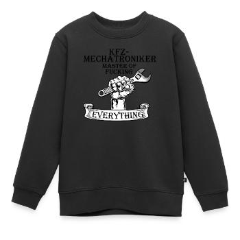 KFZ Mechatroniker - Kinder Premium Organic Sweatshirt - Schwarz - Vorne - AI Model Kid Female (0cm)