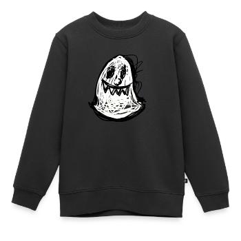 Geist Cartoon - Kinder Premium Organic Sweatshirt - Schwarz - Vorne - AI Model Kid Female (0cm)