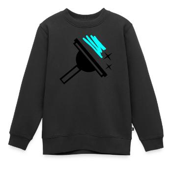 Window cleaner - Kids Premium Organic Sweatshirt - black - Front - AI Model Kid Female (0cm)