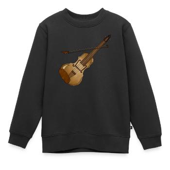 Musikinstrument - Kinder Premium Organic Sweatshirt - Schwarz - Vorne - AI Model Kid Female (0cm)