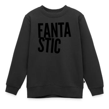 FANTASTIC - FANTA STIC. Cooles neues Design. POD 2 - Kinder Premium Organic Sweatshirt - Schwarz - Vorne - AI Model Kid Female (0cm)