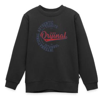 Istanbul - Kinder Premium Organic Sweatshirt - Schwarz - Vorne - AI Model Kid Female (0cm)
