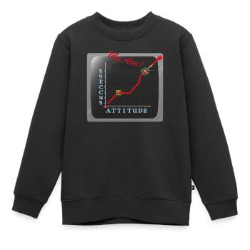 Erfolg - Ziel Erfolg - Kinder Premium Organic Sweatshirt - Schwarz - Vorne - AI Model Kid Female (0cm)