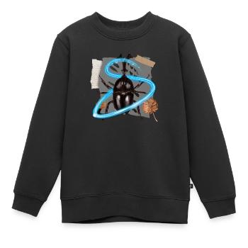 Gros insecte - Sweat Premium enfant bio - noir - Devant - AI Model Kid Female (0cm)