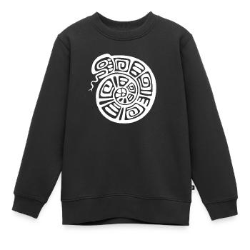 Culture des Incas, serpent - Sweat Premium enfant bio - noir - Devant - AI Model Kid Female (0cm)