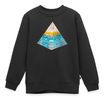 Stimme des Meeres - Kinder Premium Organic Sweatshirt - Schwarz - Vorne - AI Model Kid Female (0cm)