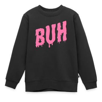 Un boo liquide rose pour Halloween - Sweat Premium enfant bio - noir - Devant - AI Model Kid Female (0cm)