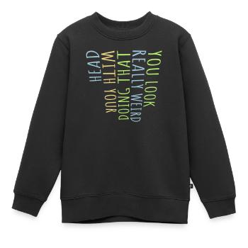 you look really weird - Kinder Premium Organic Sweatshirt - Schwarz - Vorne - AI Model Kid Female (0cm)