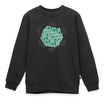 bday witzig miezekatze raubkatze weihnachten zitat - Kinder Premium Organic Sweatshirt - Schwarz - Vorne - AI Model Kid Female (0cm)