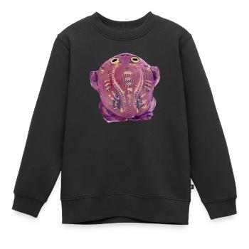 Purple Kröte - Kinder Premium Organic Sweatshirt - Schwarz - Vorne - AI Model Kid Female (0cm)