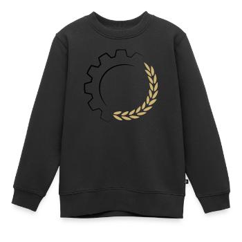 Entrepreneurs de logo - Sweat Premium enfant bio - noir - Devant - AI Model Kid Female (0cm)