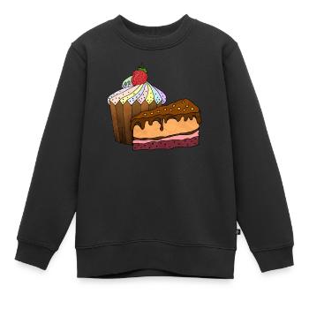 Gâteaux - Sweat Premium enfant bio - noir - Devant - AI Model Kid Female (0cm)