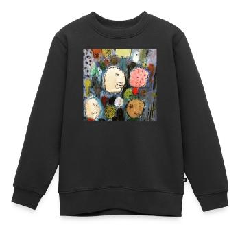 Die Anderen - Kinder Premium Organic Sweatshirt - Schwarz - Vorne - AI Model Kid Female (0cm)