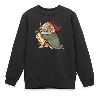 Ritter - Kinder Premium Organic Sweatshirt - Schwarz - Vorne - AI Model Kid Female (0cm)