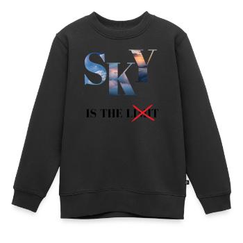 SKY IS NOT THE LIMIT - Kinder Premium Organic Sweatshirt - Schwarz - Vorne - AI Model Kid Female (0cm)