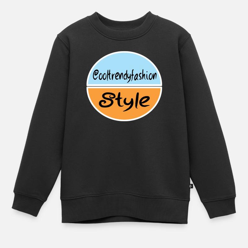 Style - Kinder Premium Organic Sweatshirt - Schwarz
