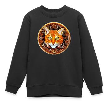 test - Kinder Premium Organic Sweatshirt - Schwarz - Vorne - AI Model Kid Female (0cm)