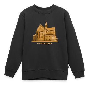Lehnin Kloster - Kinder Premium Organic Sweatshirt - Schwarz - Vorne - AI Model Kid Female (0cm)
