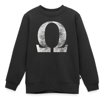 Omega-Zeichen - Kinder Premium Organic Sweatshirt - Schwarz - Vorne - AI Model Kid Female (0cm)