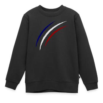 krallen france - Kinder Premium Organic Sweatshirt - Schwarz - Vorne - AI Model Kid Female (0cm)