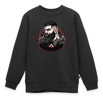 MMA - Kinder Premium Organic Sweatshirt - Schwarz - Vorne - AI Model Kid Female (0cm)