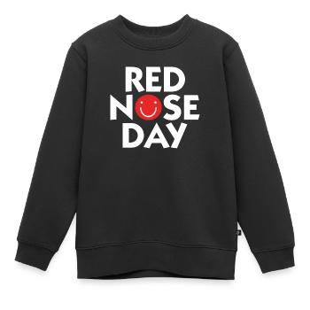 JOUR DU NEZ ROUGE - Sweat Premium enfant bio - noir - Devant - AI Model Kid Female (0cm)