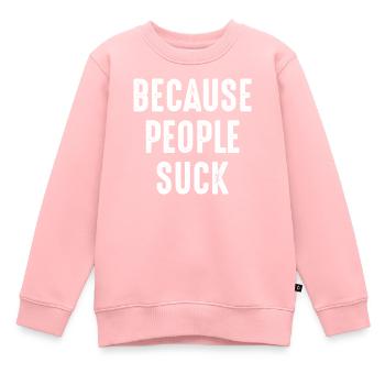 Chien de chasse - Sweat Premium enfant bio - rose - Devant - AI Model Kid Female (0cm)