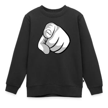 Index - Sweat Premium enfant bio - noir - Devant - AI Model Kid Female (0cm)