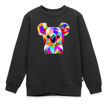 Koala Bear - Kinder Premium Organic Sweatshirt - Schwarz - Vorne - AI Model Kid Female (0cm)