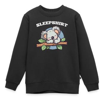 Sleepy Koala T-shirt - Kinder Premium Organic Sweatshirt - Schwarz - Vorne - AI Model Kid Female (0cm)