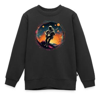 Musik aus dem Weltraum 2 - Kinder Premium Organic Sweatshirt - Schwarz - Vorne - AI Model Kid Female (0cm)