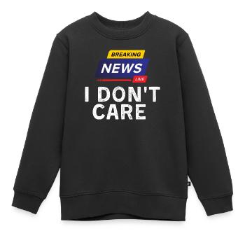 Breaking News - Kinder Premium Organic Sweatshirt - Schwarz - Vorne - AI Model Kid Female (0cm)