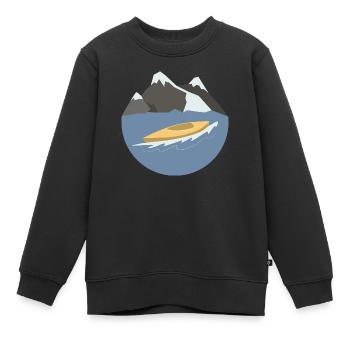 Wassersport - Kinder Premium Organic Sweatshirt - Schwarz - Vorne - AI Model Kid Female (0cm)