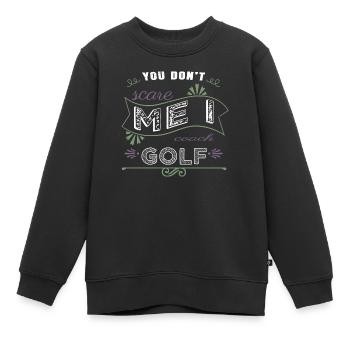 golfhorloge golfhair putter sports dictons sport - Sweat Premium enfant bio - noir - Devant - AI Model Kid Female (0cm)