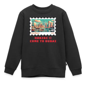 Dubai - Kinder Premium Organic Sweatshirt - Schwarz - Vorne - AI Model Kid Female (0cm)