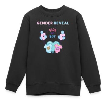 Gender Reveal - Kinder Premium Organic Sweatshirt - Schwarz - Vorne - AI Model Kid Female (0cm)