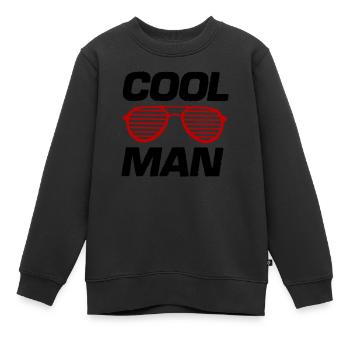 homme cool - Sweat Premium enfant bio - noir - Devant - AI Model Kid Female (0cm)