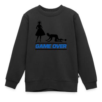 ehepaar game over - Kinder Premium Organic Sweatshirt - Schwarz - Vorne - AI Model Kid Female (0cm)