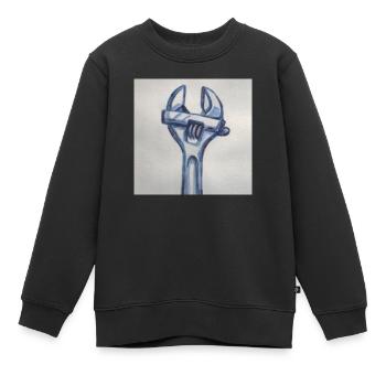 Werkzeug - Kinder Premium Organic Sweatshirt - Schwarz - Vorne - AI Model Kid Female (0cm)
