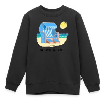 Wat mutt, dat mutt! - Kinder Premium Organic Sweatshirt - Schwarz - Vorne - AI Model Kid Female (0cm)